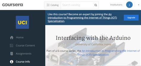 coursera arduino|online intro course arduino.